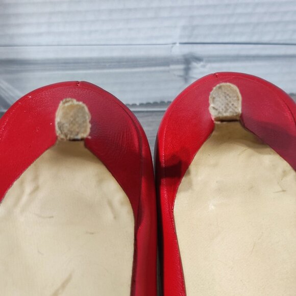 Aldo stiletto heels pumps women's size 40 red pointed close toe - Picture 12 of 12